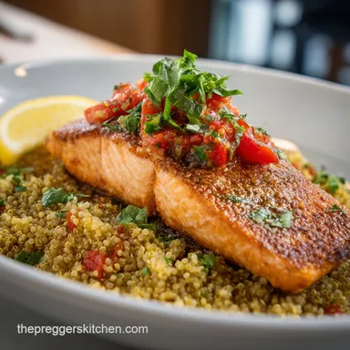 Nourishing Pregnancy Meal with Salmon in 25 Minutes Recipe Card