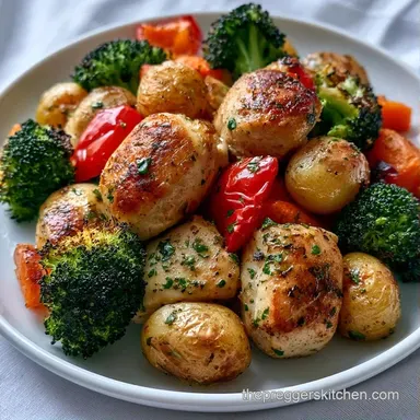 Sheet Pan Chicken with Baby Potatoes Recipe Card