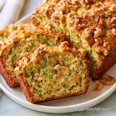 Zucchini Bread with Walnuts for 16 Recipe Card