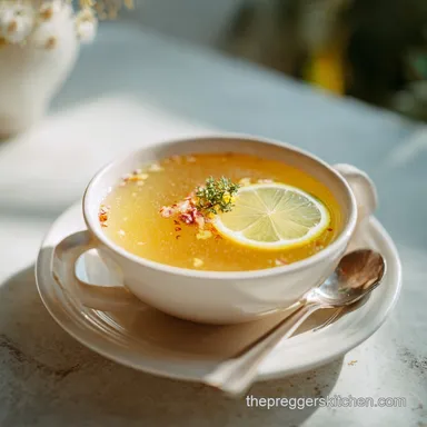 Morning Sickness Relief Soup Recipe for 5 Servings