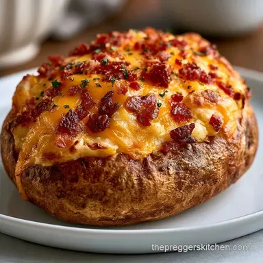 Simple Baked Potato Dinner for 4 Servings