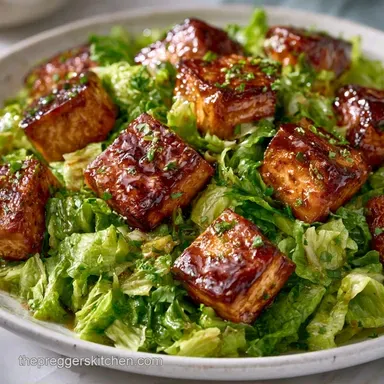 Simple Tofu Nourish Salad for 2 Servings Recipe Card