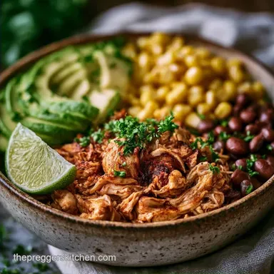 Slow Cooker Chicken Burrito Bowl 6 Serv.