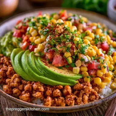 Turkey Burrito Bowl for Meal Prep Recipe Card