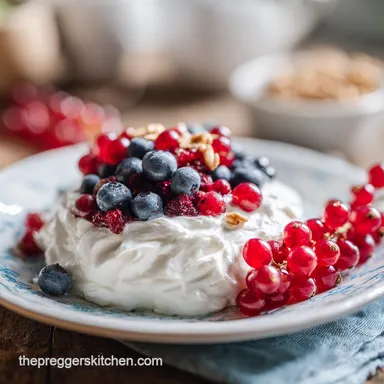 Healthy Late Night Snack for Pregnancy with Greek Yogurt in 5 Mins