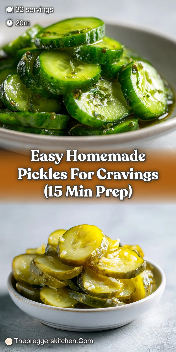 Close-up of crisp, translucent pickles, glistening with brine, hints of dill and spices visible, implying a tangy, refresh...