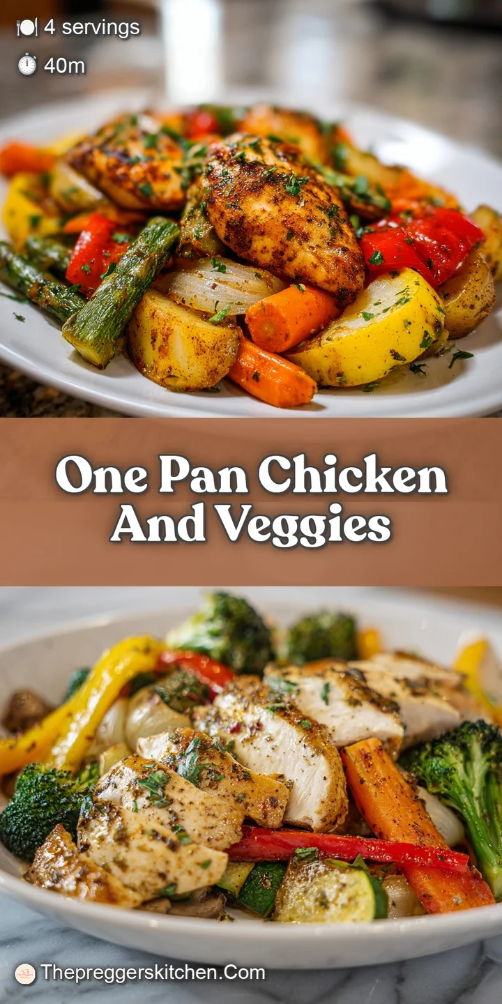 Close-up of juicy roasted chicken and tender vegetables, glistening with savory juices. A peek at the rustic, appealing h...