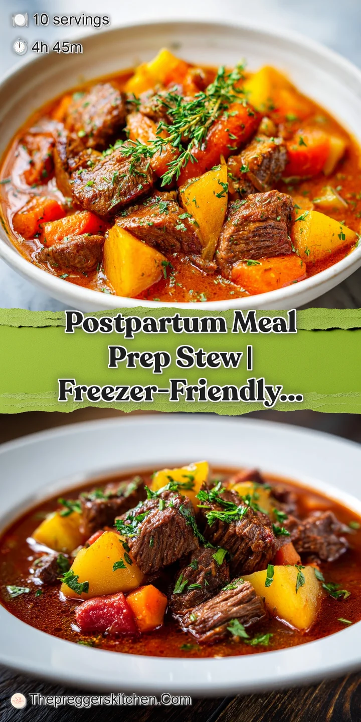 Up-close, chunks of tender beef peek out from a thick stew, reflecting light. A rustic spoon rests nearby, ready to serve.