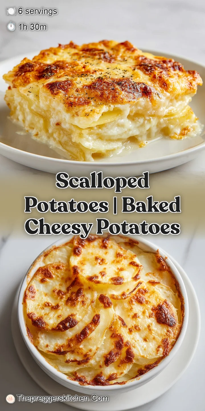 Close-up of melted white cheddar cheese bubbling over tender potato slices with a crispy, toasted brown crust.