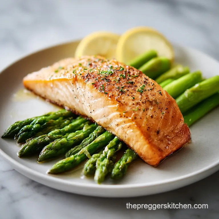 Baked Salmon with Lemon & Asparagus