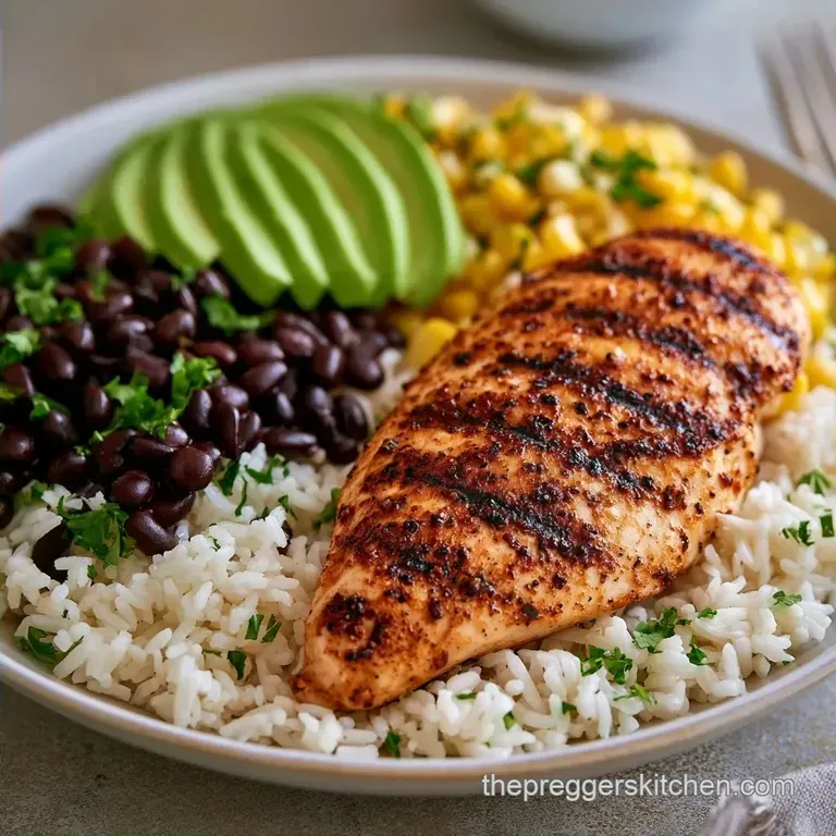 Pan-Seared Chicken Burrito Bowl