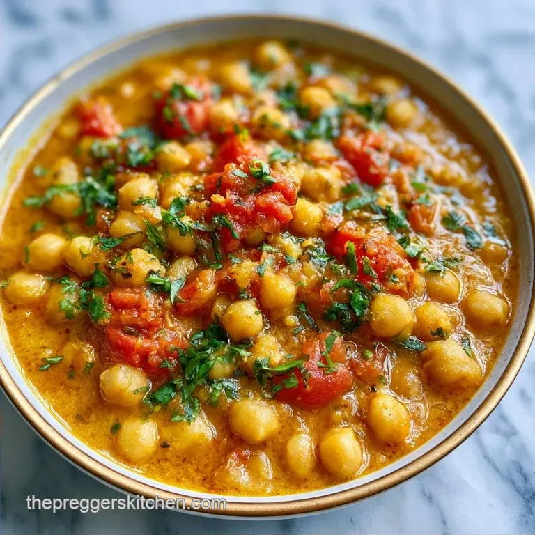 Nutrient-Dense Chickpea Curry for Pregnancy