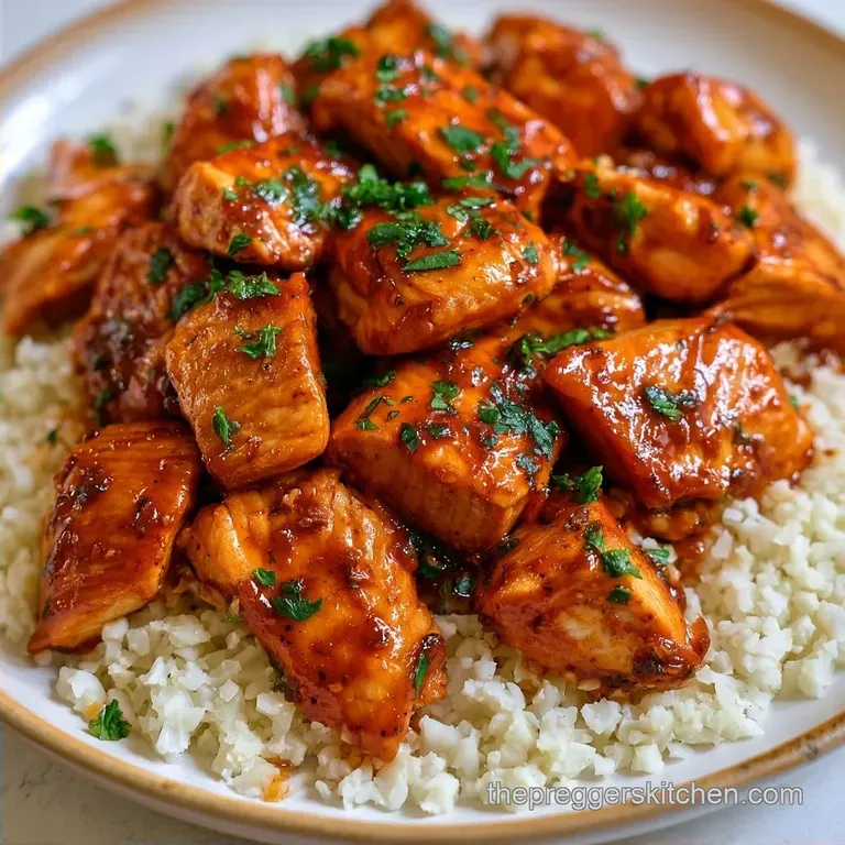 Healthy Chipotle Chicken Cauliflower Rice Bowl