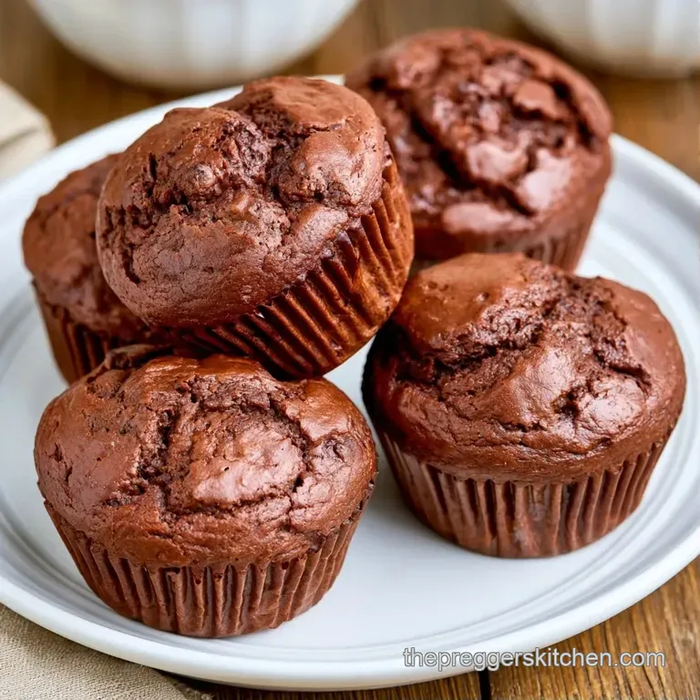 Three dark cocoa cakes arranged on a rustic wooden board with small bowls of melted chocolate and fresh berries.
