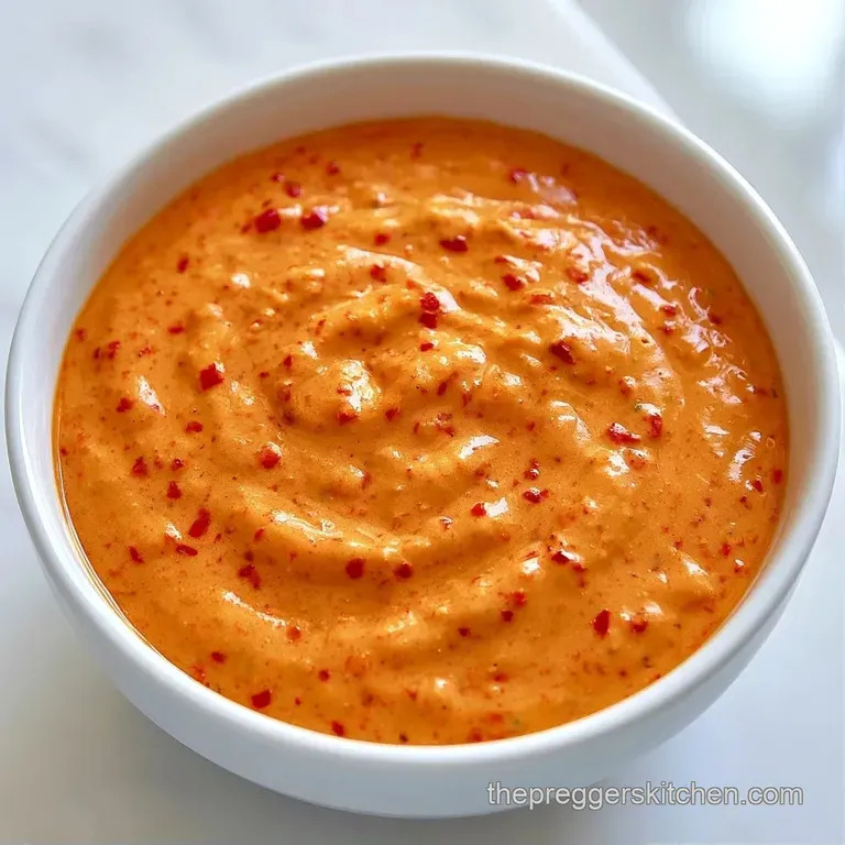 Rich, velvety orange sauce drizzled in a spiral over crisp tacos and garnished with bright green cilantro.