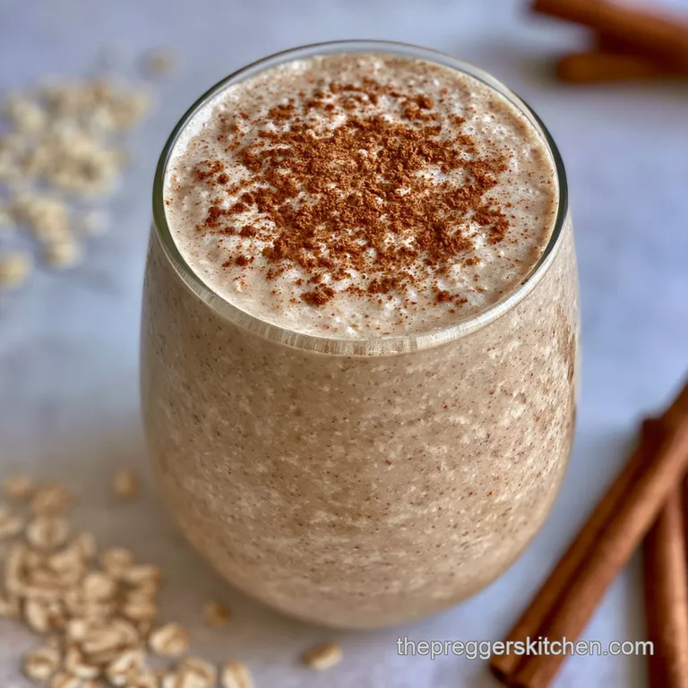 Frothy tan-colored beverage in a glass flute, paired with organic dates and a cinnamon stick on a light linen cloth.