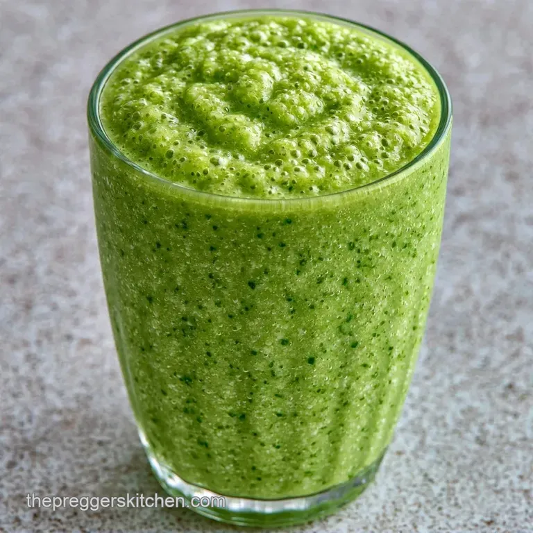 Creamy First Trimester Green Smoothie