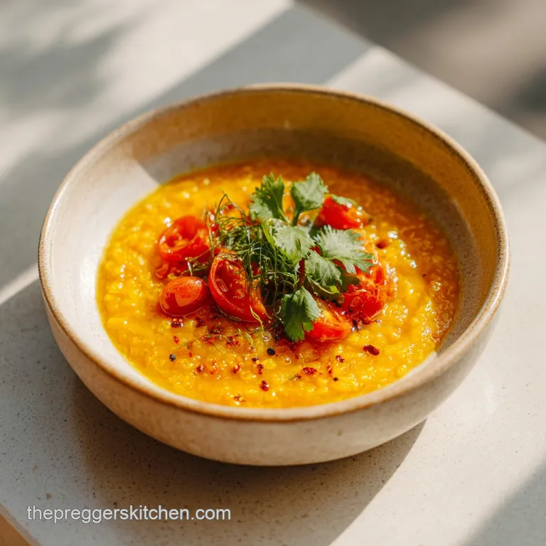 Ginger and Red Lentil Soup: Nutrient Dense