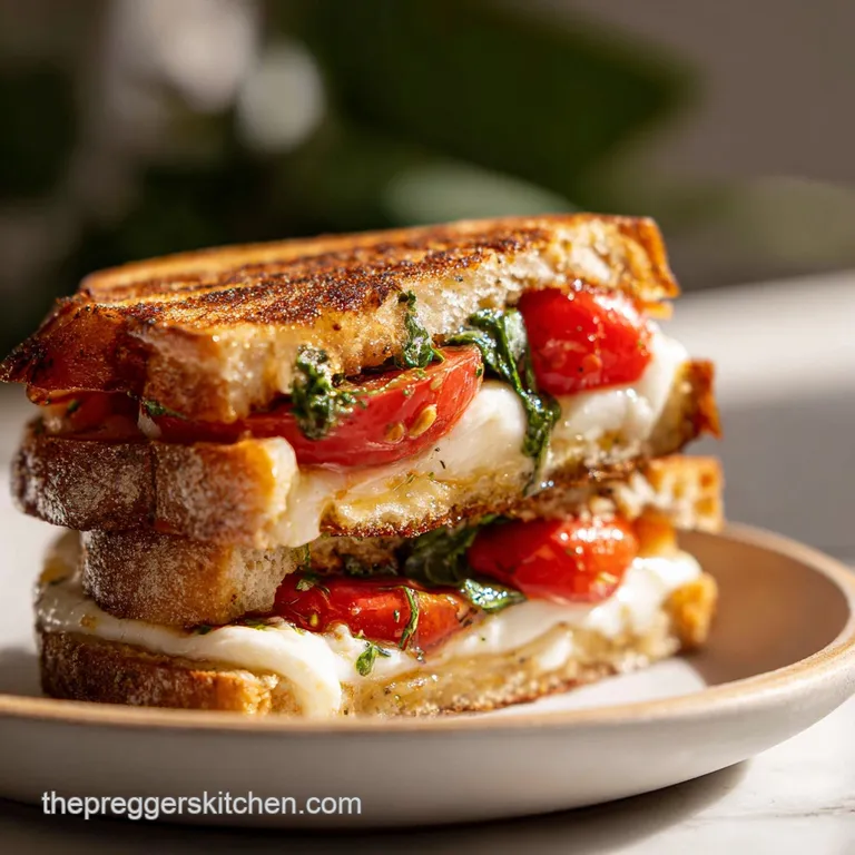 Grilled Caprese Sandwich: Crispy and Melty