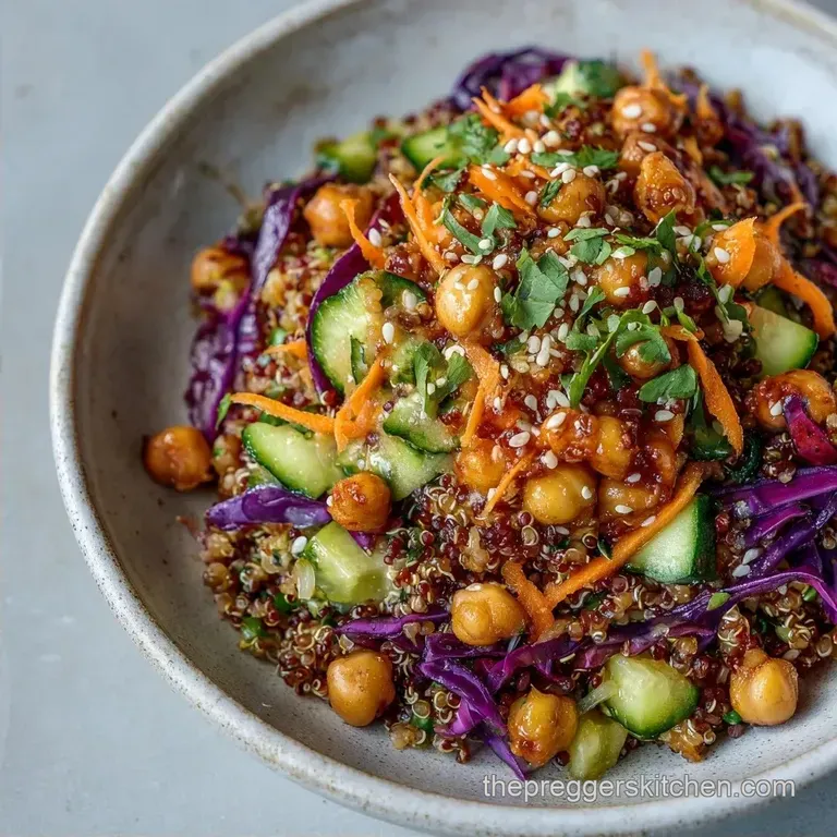 Healthy First Trimester Lunch: Lemon-Zest Quinoa Bowl