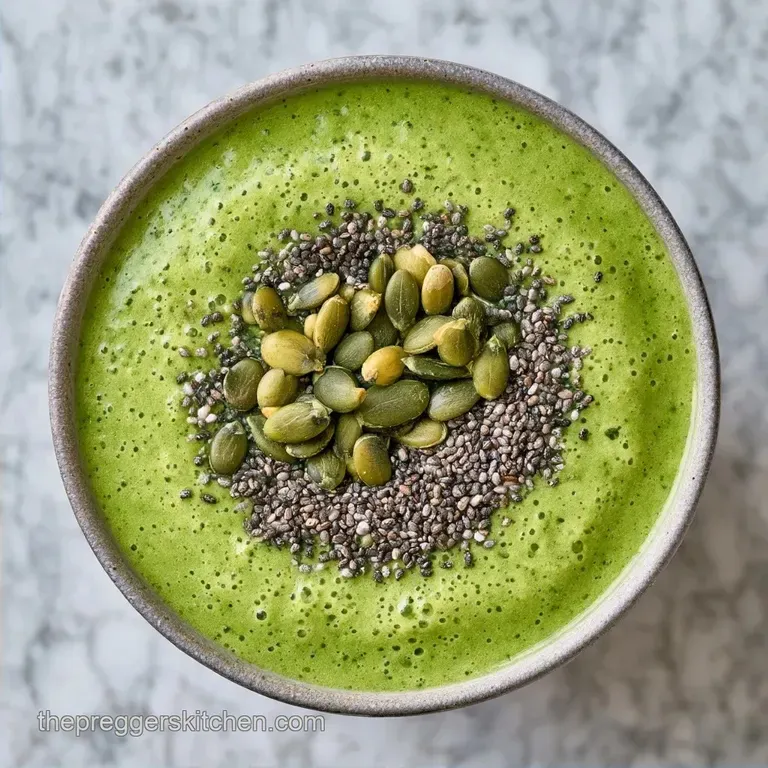 Iron Rich Spinach Smoothie with Orange Juice