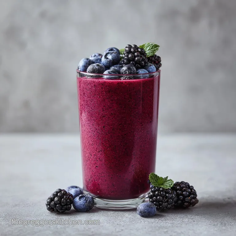 Mixed Berry Pregnancy Smoothie: Nutrient-Dense and Creamy