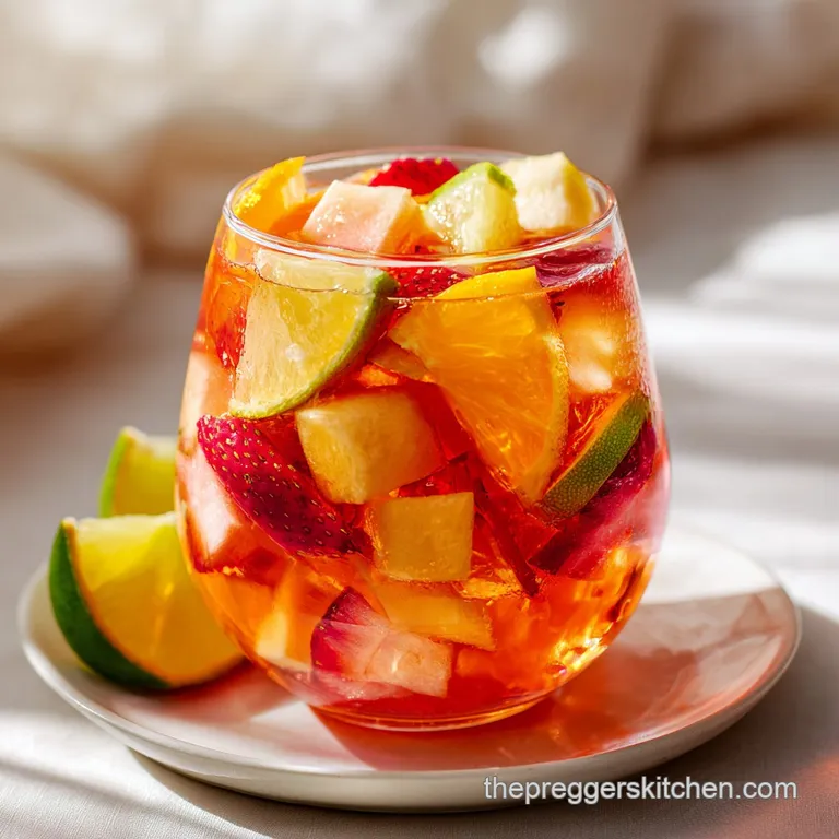 Elegant glasses filled with ruby-red sangria, garnished with fresh orange slices and mint sprigs, ready to be enjoyed.