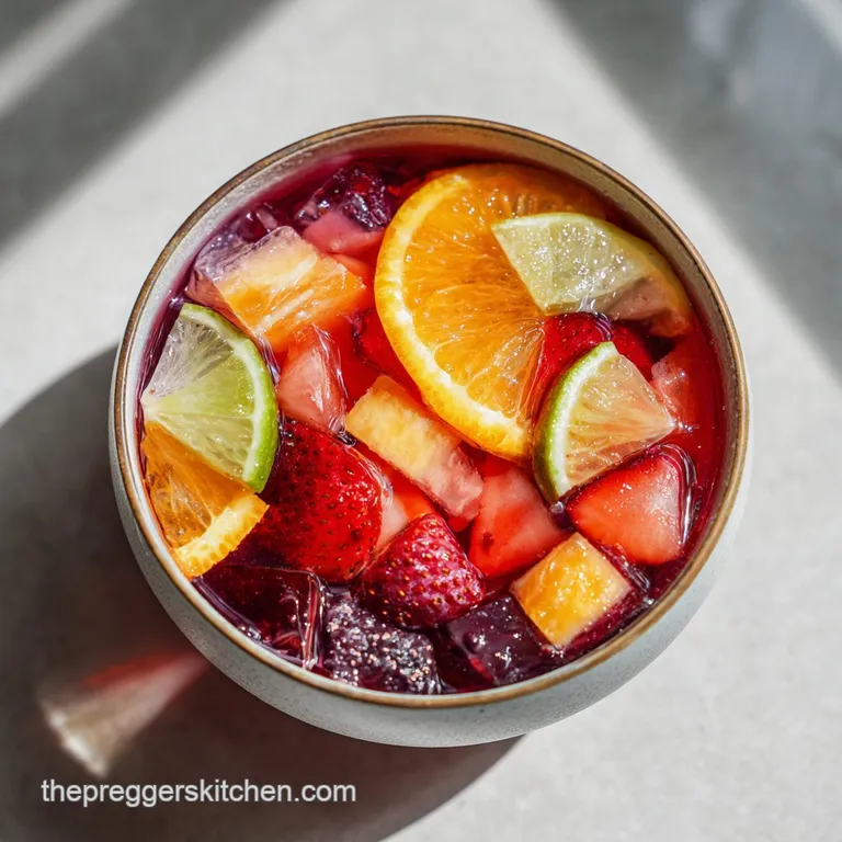 Non-Alcoholic Sangria: Fruit Forward Mocktail