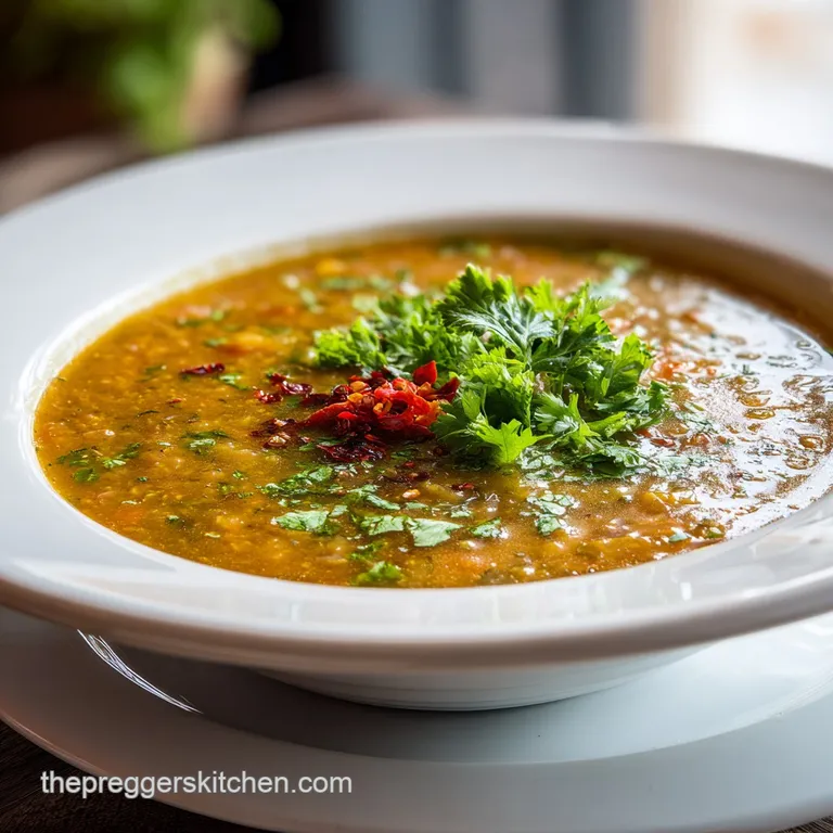 Favorite Pregnancy Soup Recipe with Lentils: Iron-Rich