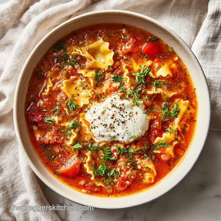 Easy Lasagna Soup: Creamy and One-Pot