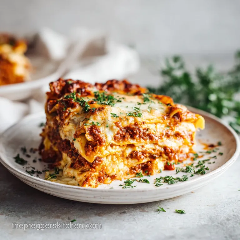 Postpartum Lasagna: Freezer Meal Prep
