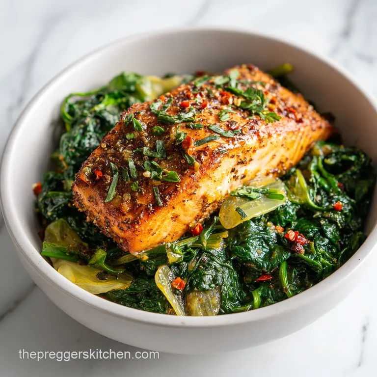 Salmon and Spinach Bake: Nutritious and Silky