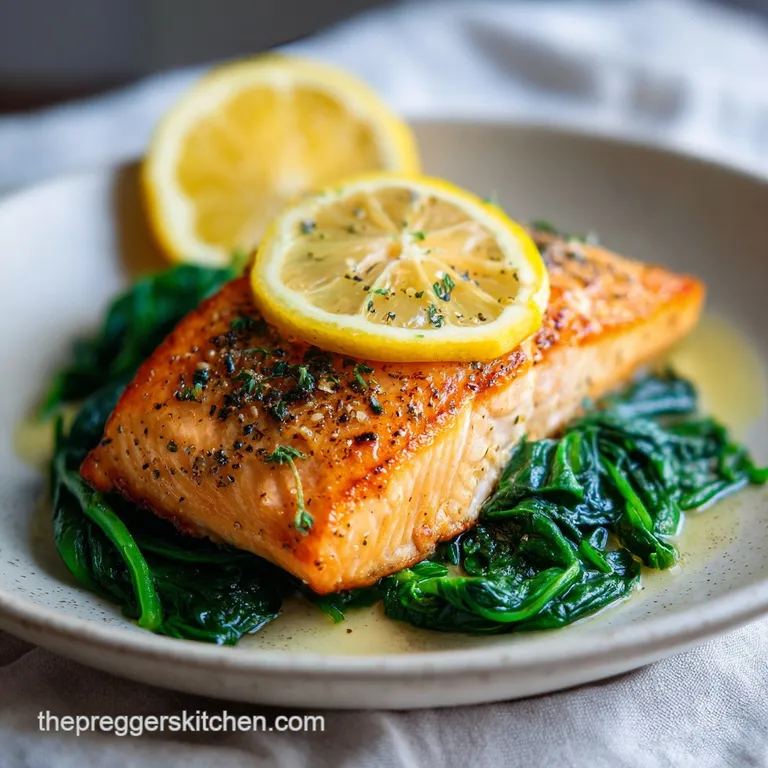 Pan-Seared Salmon and Spinach: Nutrient-Dense