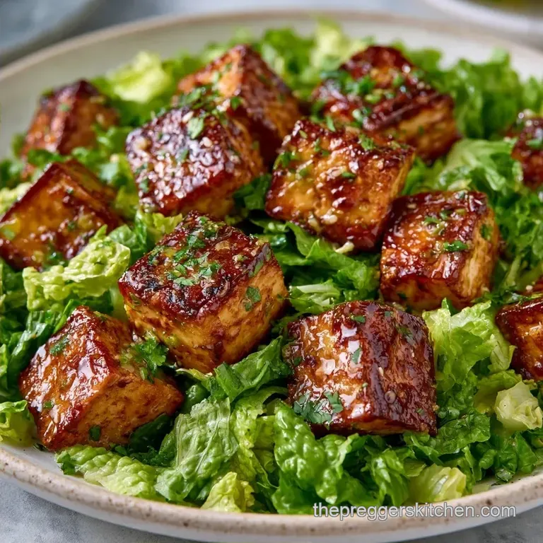 Simple Tofu Nourish Salad with Balsamic Zip
