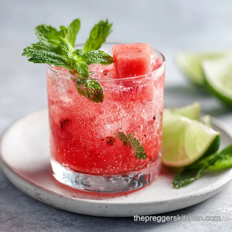 Sparkling Watermelon Mocktail