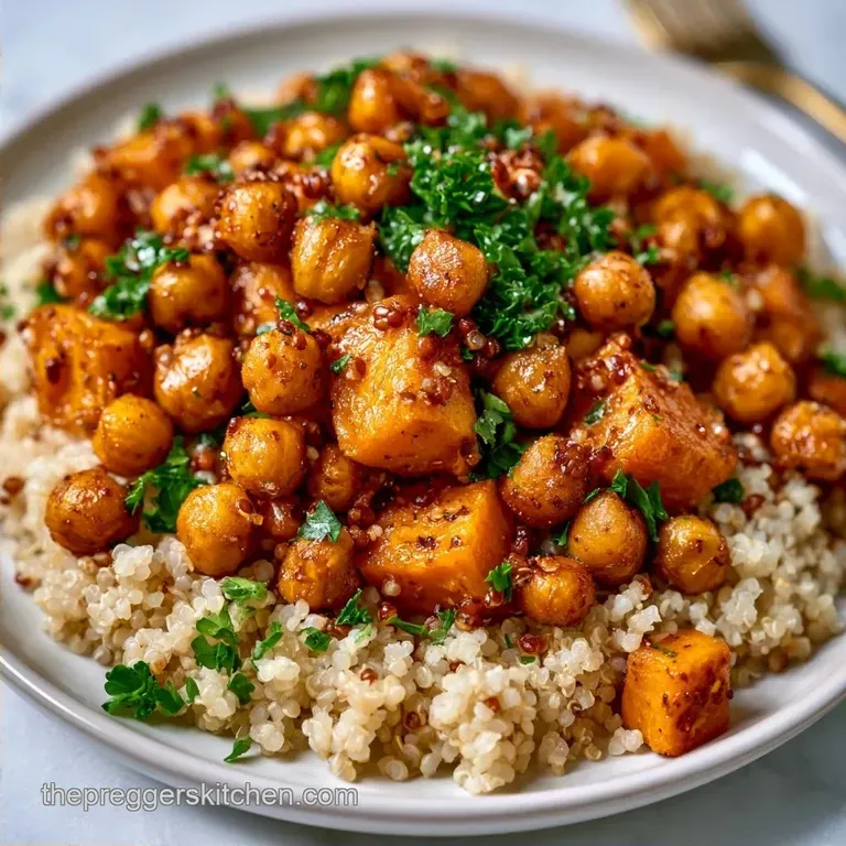 Vegetarian Pregnancy Bowl with Sweet Potatoes
